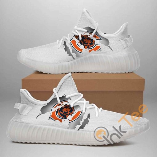 Chicago Bears Custom Shoes Personalized Name Yeezy Sneakers