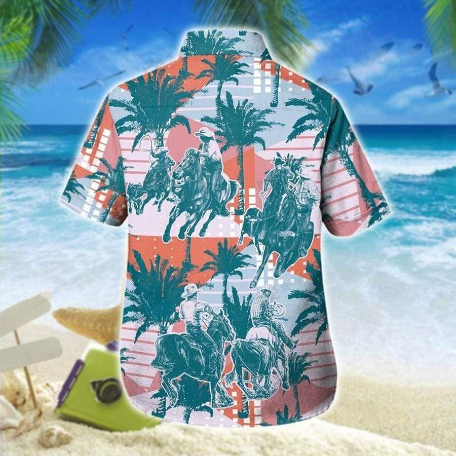 Hawaiian Aloha Shirts Team Roping Vintage Coconut – Jamestees Store