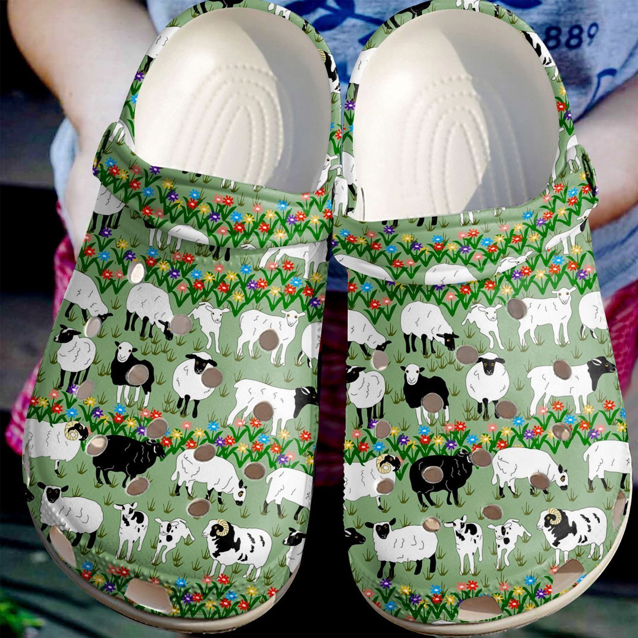 Sheep Personalize Clog, Custom Name, Text, Fashion Style For Women, Men, Kid, Print 3D Cute Sheep