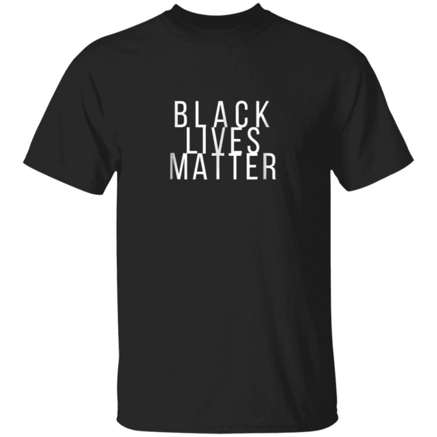 Simple Black Lives Matter Shirt in White Letters