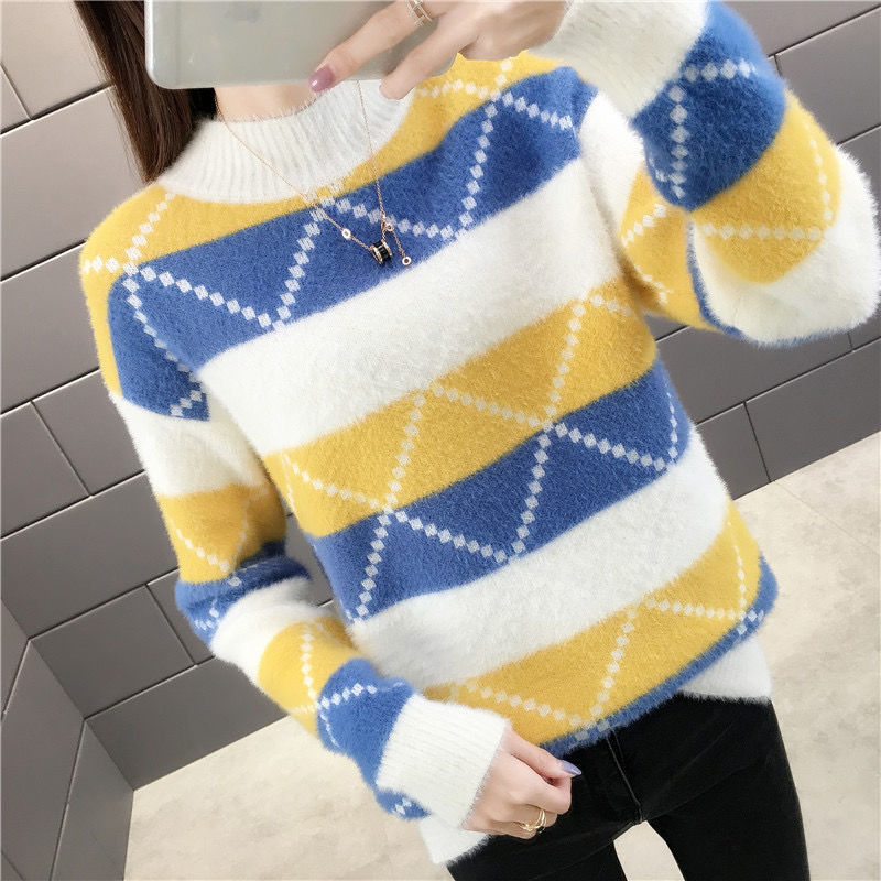 Vy1067 2020 spring autumn winter new women fashion casual warm nice Sweater woman female OL oversized sweater turtleneck alx