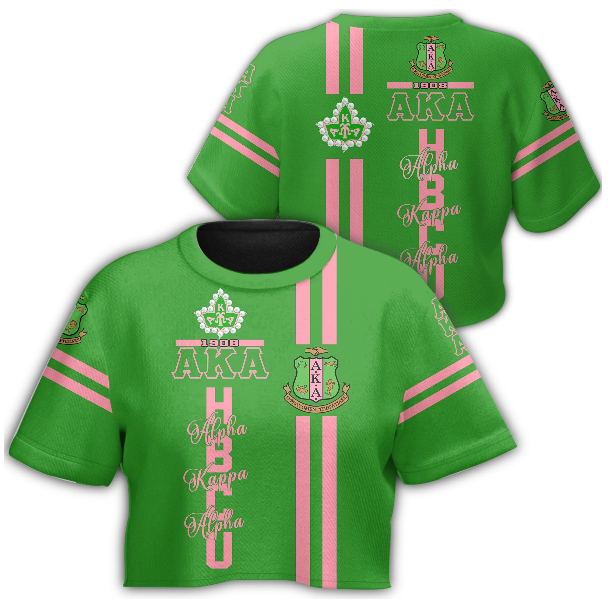 Masonstars T-shirt – HBCU Alpha Kappa Alpha Ivy League Croptop T-shirt J5