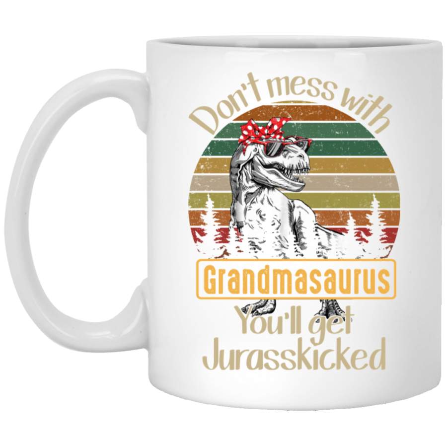 AGR Don’t mess with Grandmasaurus mug