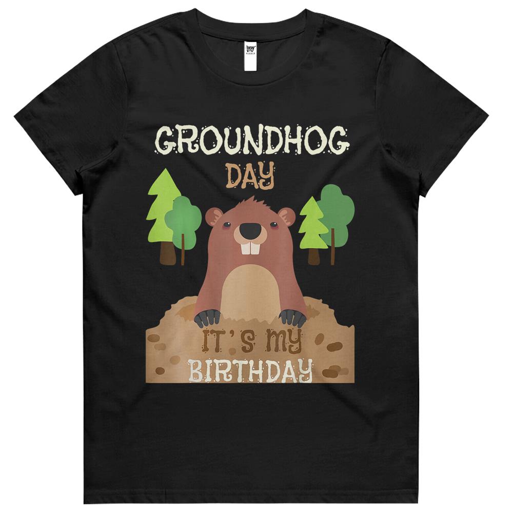 Happy Groundhog Day 2021 Tee Ground Hog Shadow Womens Tshirts