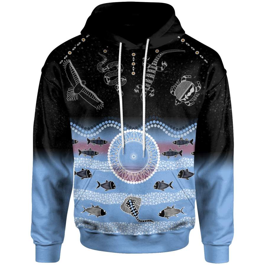 Cronulla-Sutherland Sharks Indigenous Hoodie Personalized NRL 2020