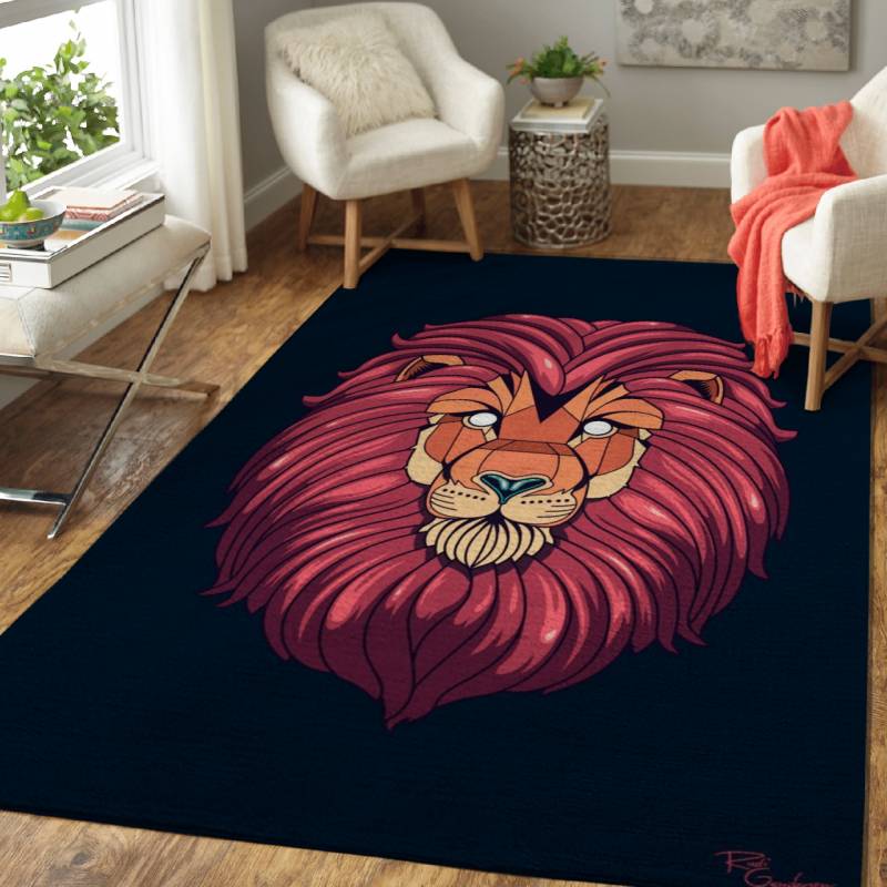 The Eyes Of A Lion – Animals Area Rug Carpet