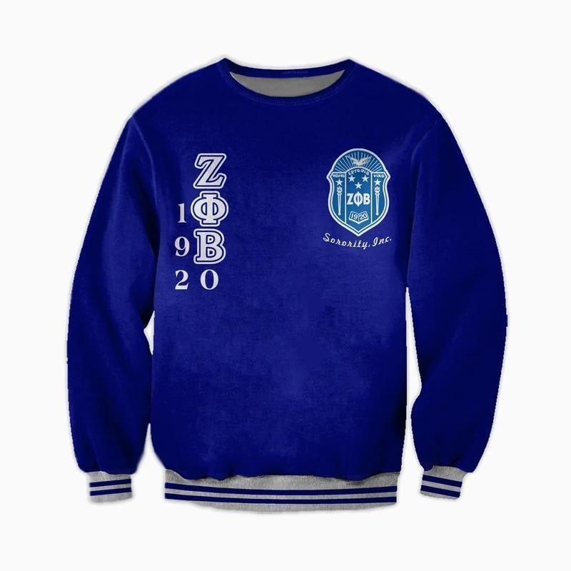 Sorority Sweatshirt – Shield Of Zeta Phi Beta Flowers Sweatshirt