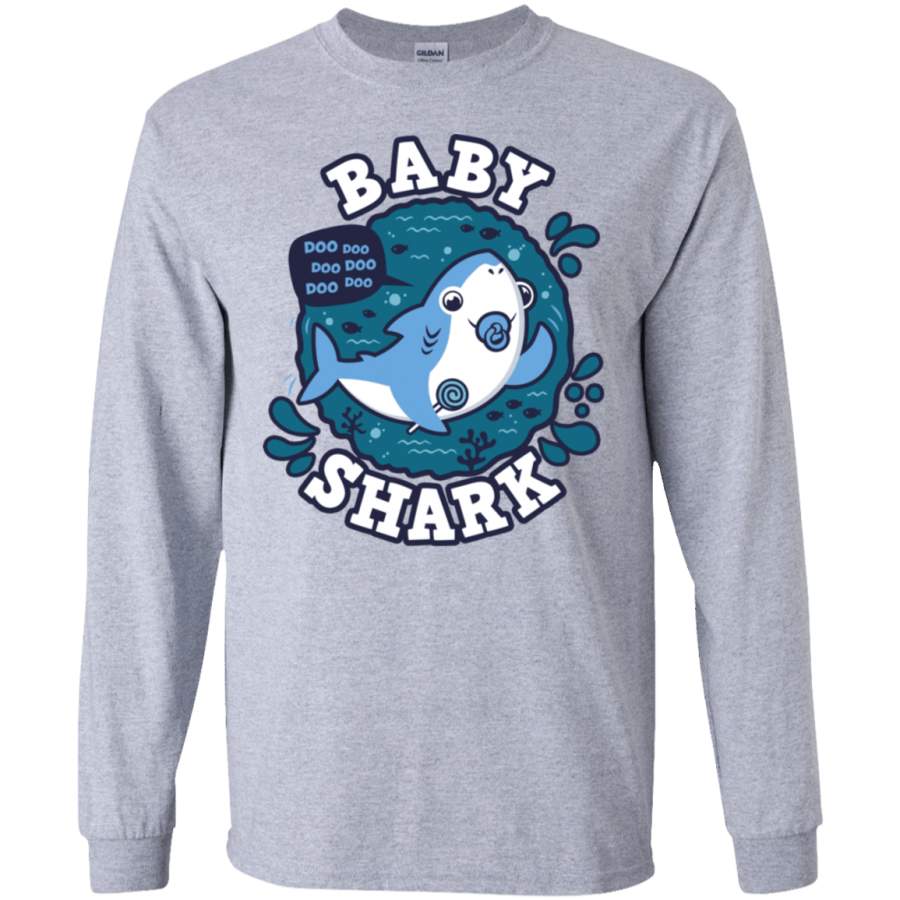 Shark Family trazo – Baby Boy chupete Men’s Long Sleeve T-Shirt