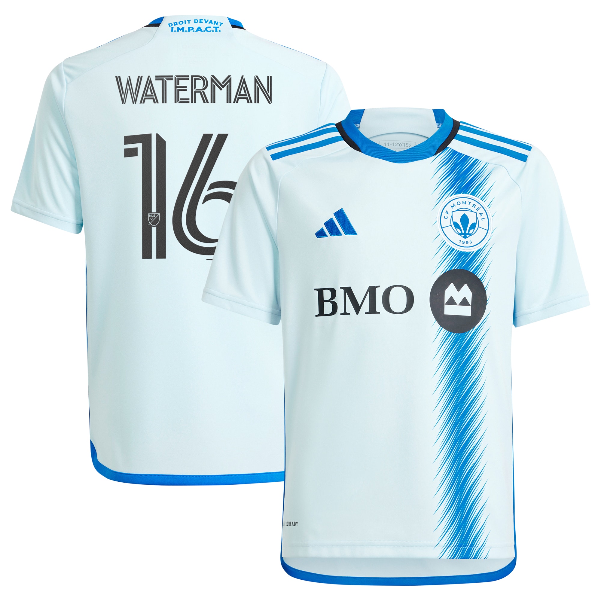 Joel Waterman CF Montreal Youth 2024 La Main Replica Player Jersey  Light Blue