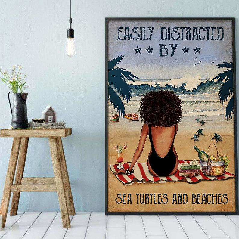 Black African Custom Canvas Nice African American Black Art Poster Print African American Girl Afro Man Pretty Bedroom Wall Decor