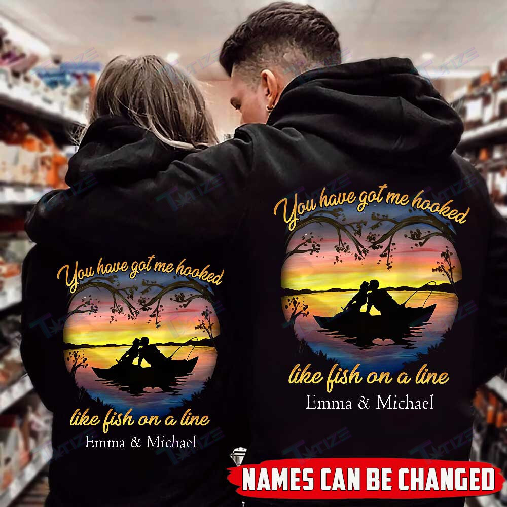 Couple Shirts – Personalized Fishing Couple Matching Couple, Valentine 2022 Gift Graphic Unisex T Shirt, Sweatshirt, Hoodie Size S – 5Xl