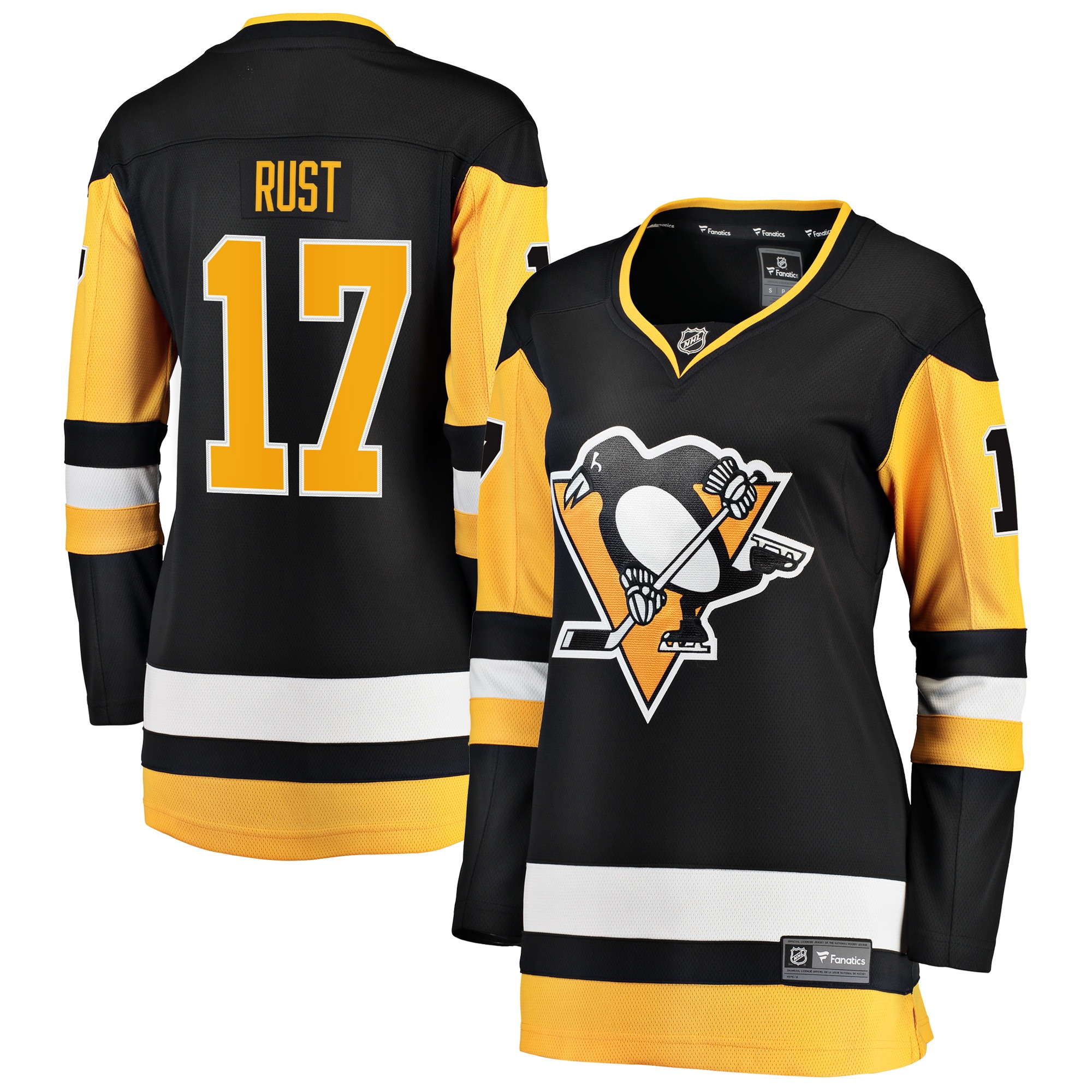 Women's Pittsburgh Penguins Bryan Rust Black Premier Breakaway Player Jersey