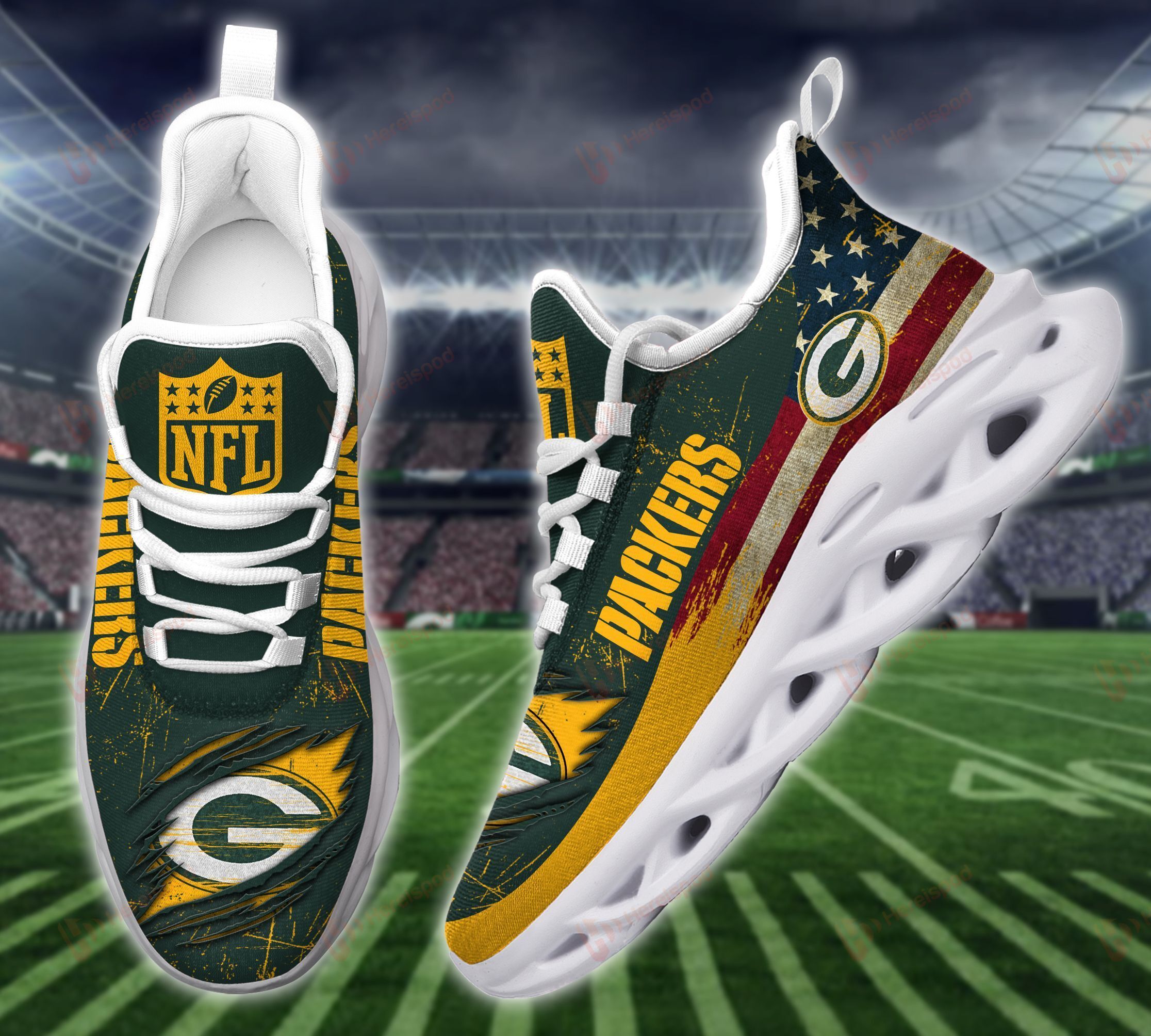 Green Bay Packers Max Soul Shoes Ths21072812