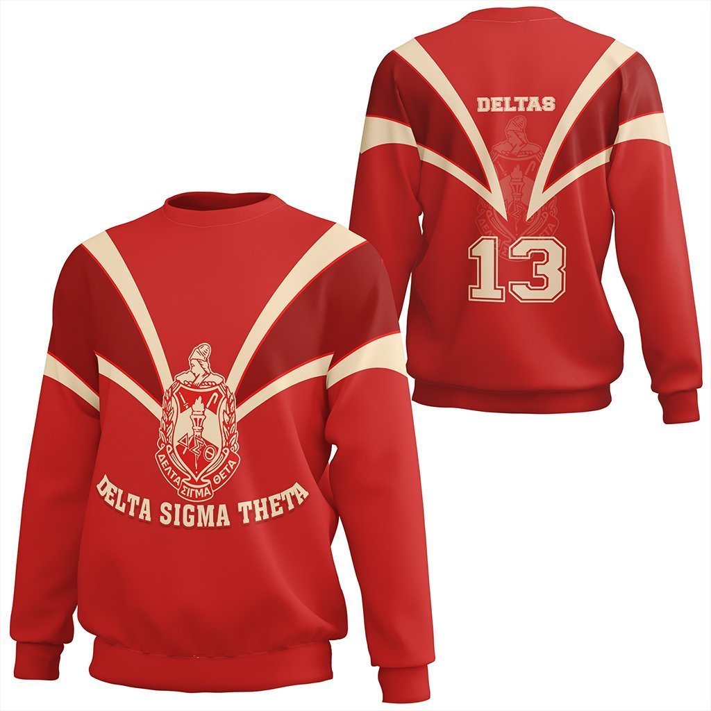 Greek Life Sweatshirt – Delta Sigma Theta  Crewneck Sweatshirt Tusk Style J5