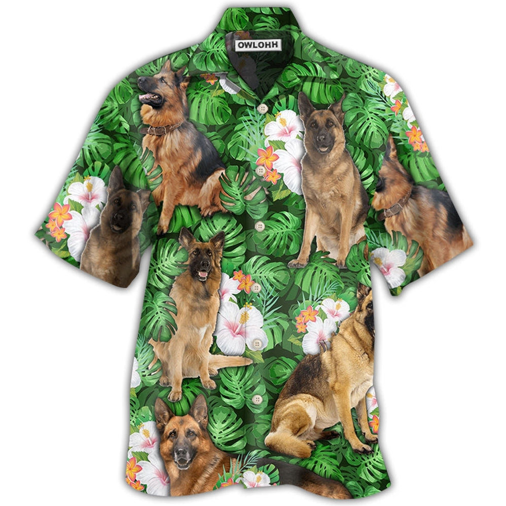 German Shepherd Dog Lover Tropical Life Cool Style Hawaii Shirt Ha61982