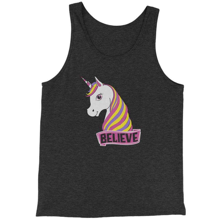 Unicorn Believe Ugly Christmas Jersey Tank Top for Men