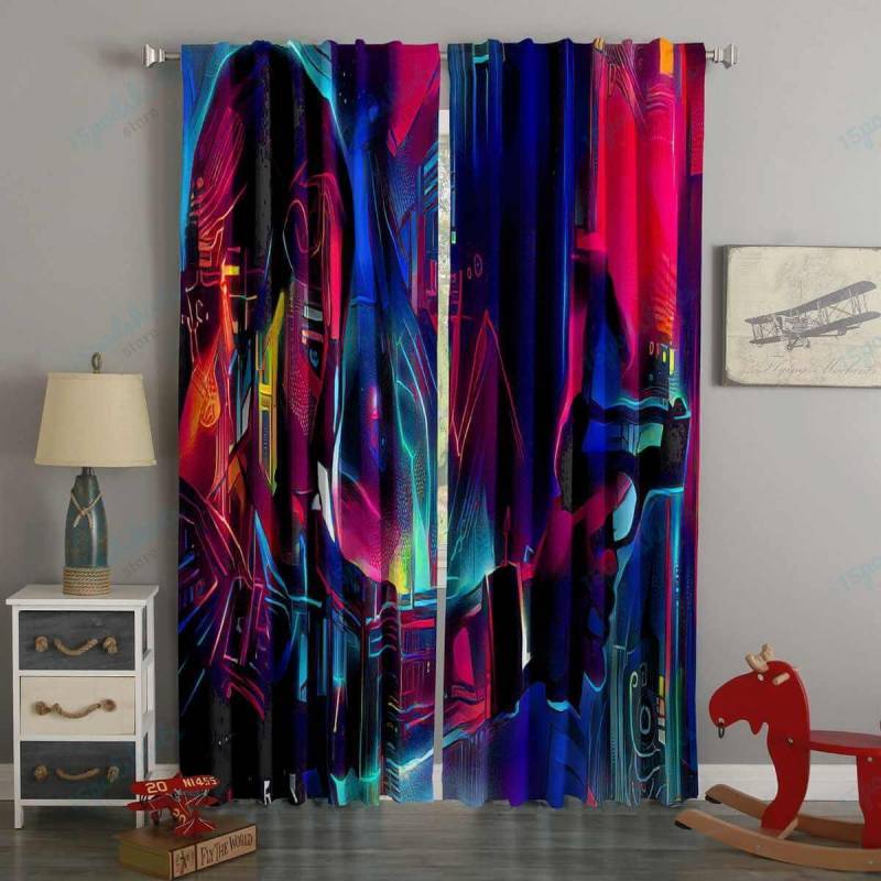 3D Printed Altered Carbon Style Custom Living Room Curtains