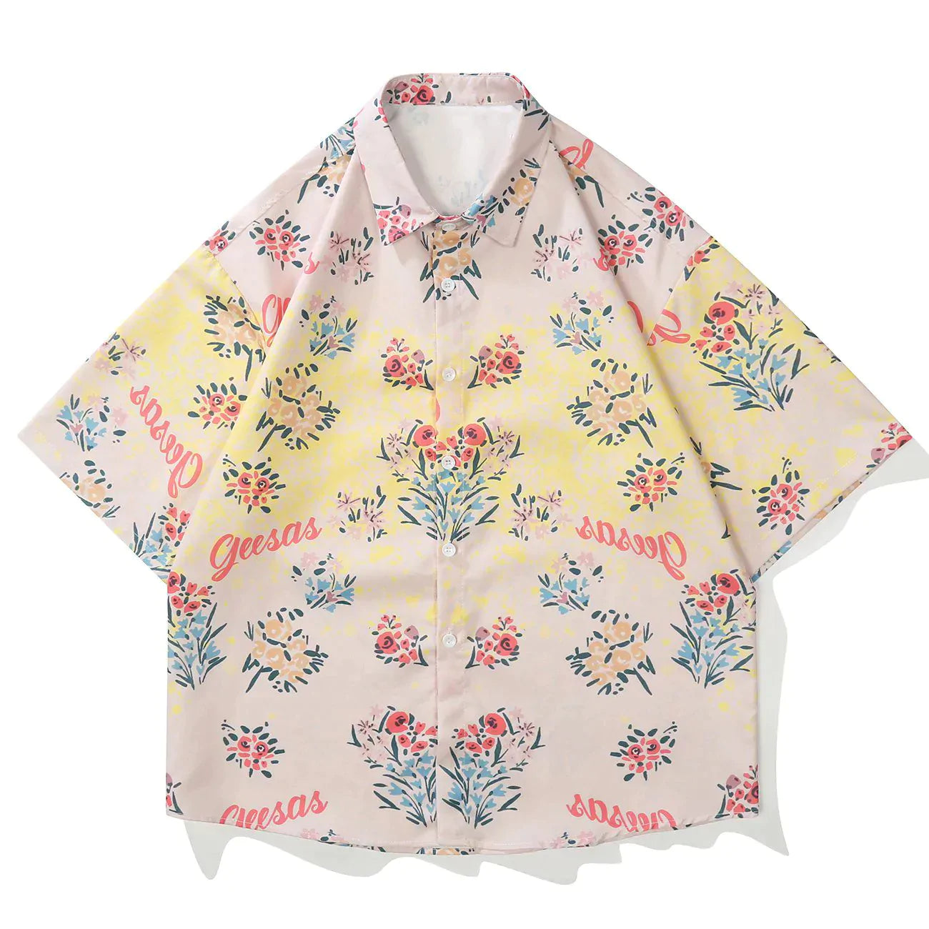 Talishko™ – Flower Letters Short Sleeve Shirt