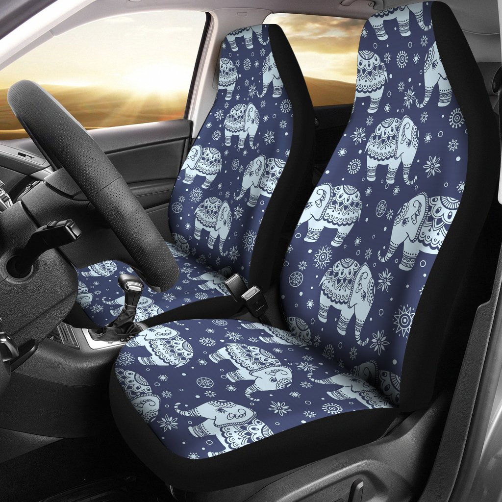 Elephant Tribal Design Pattern Universal Fit Car Seat Covers