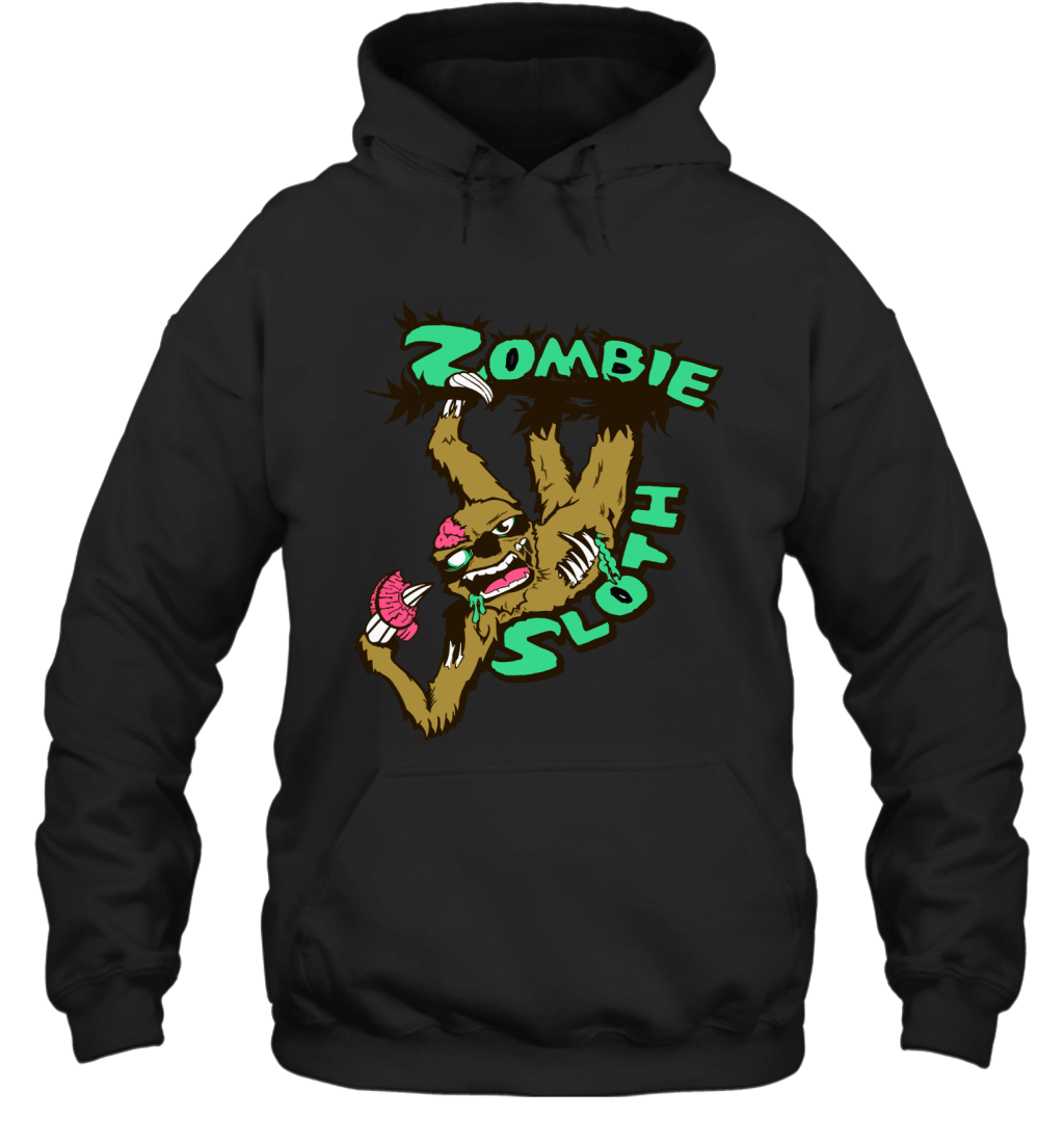 Zombie Sloth Halloween Hoodie Sweatshirt Family Tee