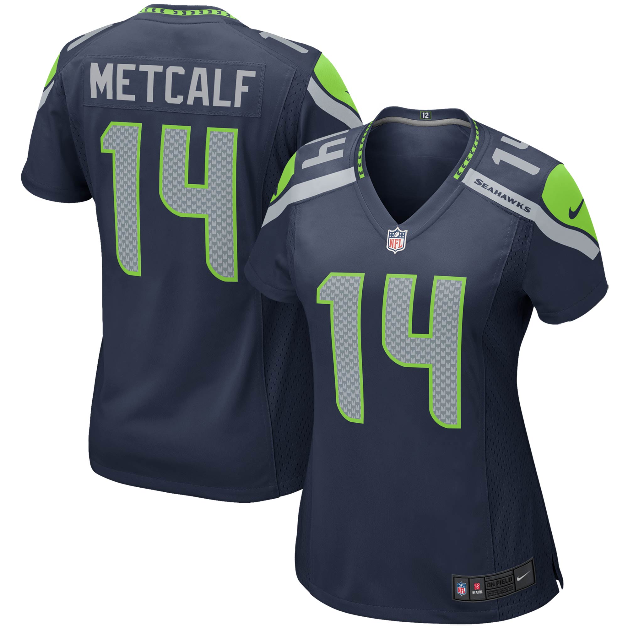 DK Metcalf Seattle Seahawks Women's Game Player Jersey – College Navy