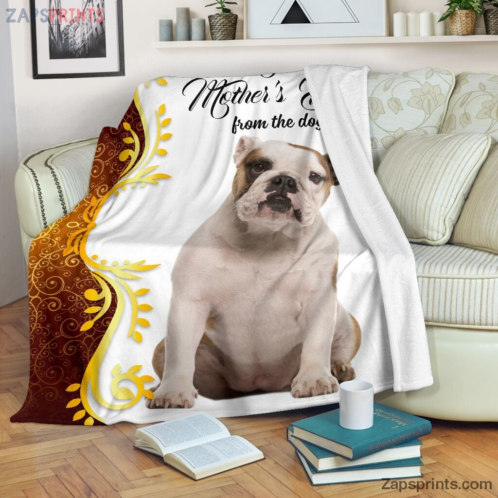 Bulldog Happy Mother Day Blanket – Cool Gift Ideas