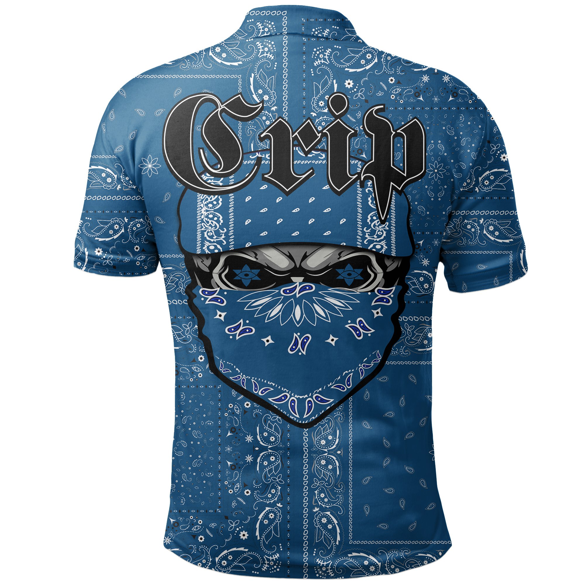 Crips Gang Polo Shirt - Special Skull A21 - TattoosCafe