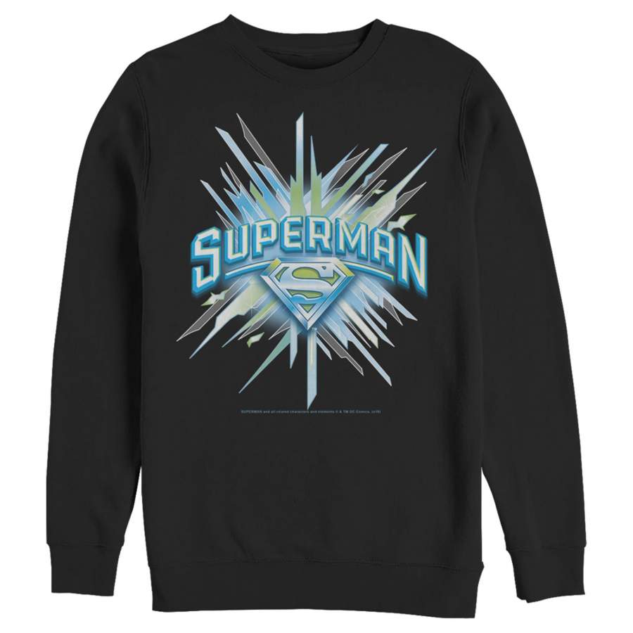 Superman Men’s Logo Icicles  Sweatshirt