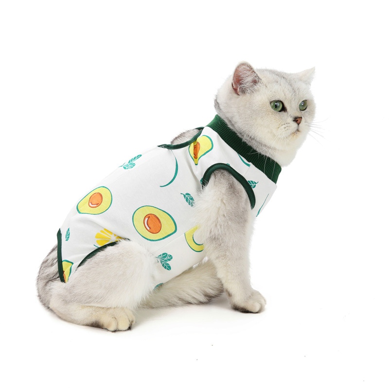 Summer Pet Cat Sterilization Suit Surgery After Recovery Sterilization Clothes For Cats Anti-licking Kitten Vest Weaning Suit alx