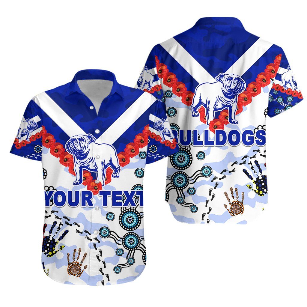 Bulldogs Hawaii Shirt Anzac Day Indigenous Ha67958