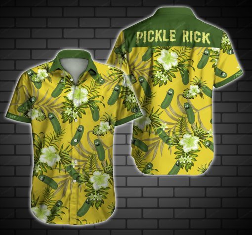 Pickle Rick Hawaiian Shirts For Men Ha110969