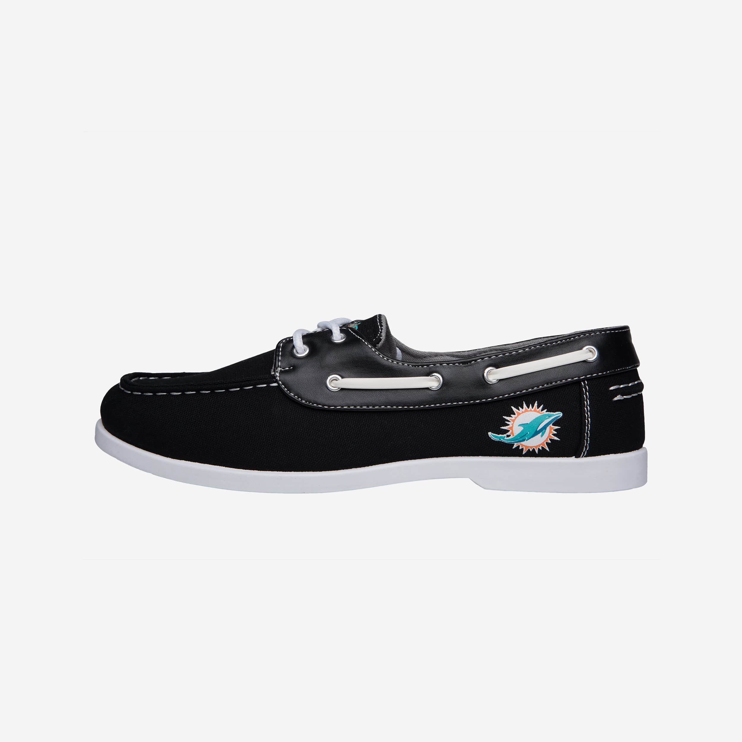 Miami Dolphins Mens Side Logo Canvas Shoe