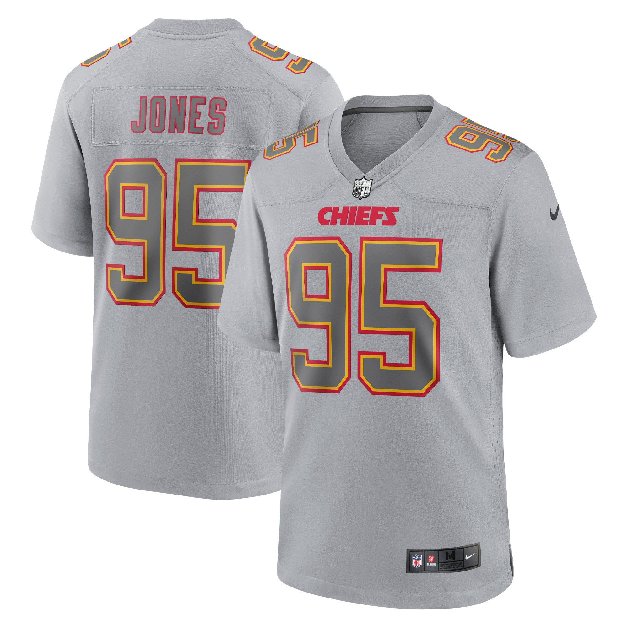 Chris Jones Kansas City Chiefs Atmosphere Fashion Game Jersey – Gray NFL