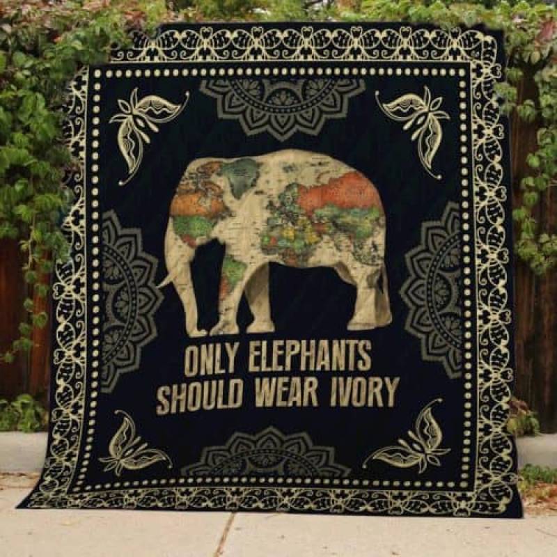 Save Elephants – Quilt Block Of Gear™