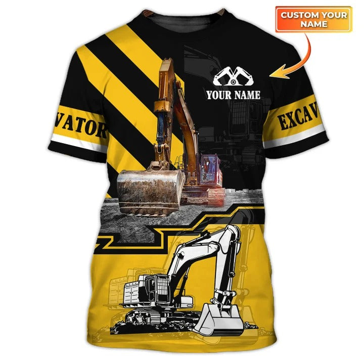 3D Men’S Women’S Excavator T Shirt, Gift For Excavator Man, Excavator Shirts