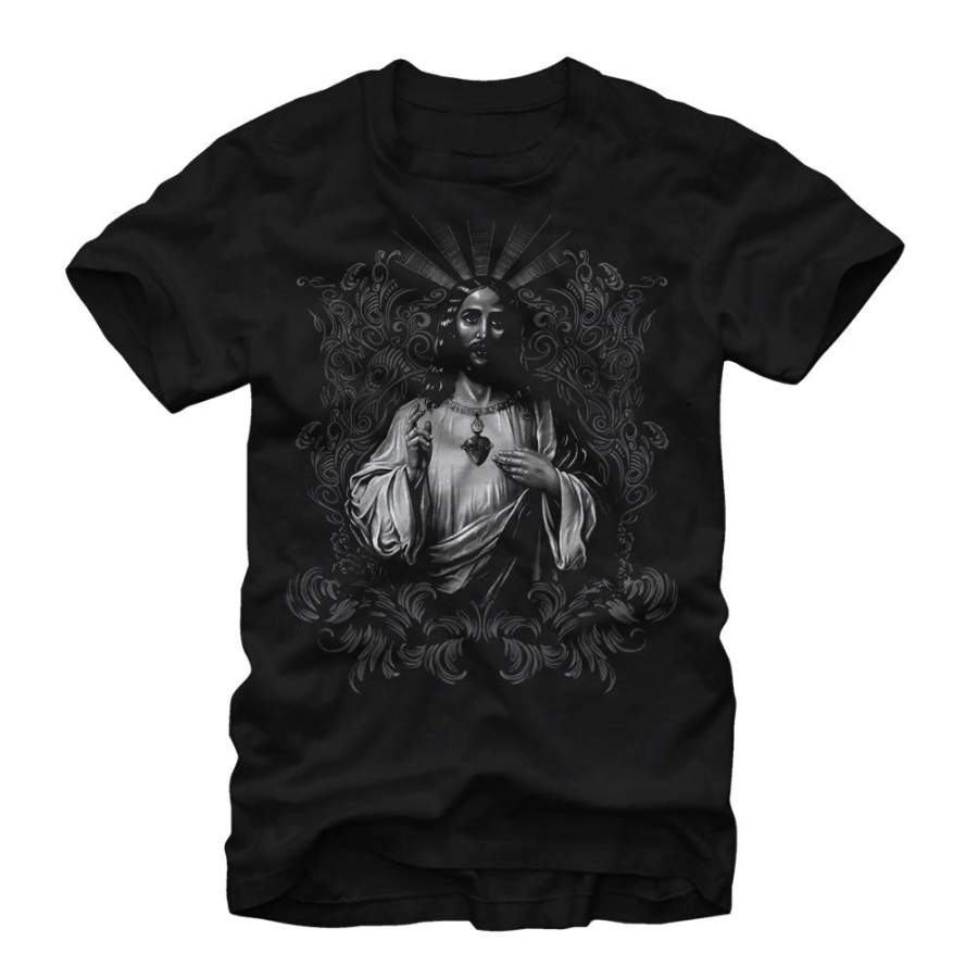 Aztlan Men’s Sacred Heart  T Shirt Black