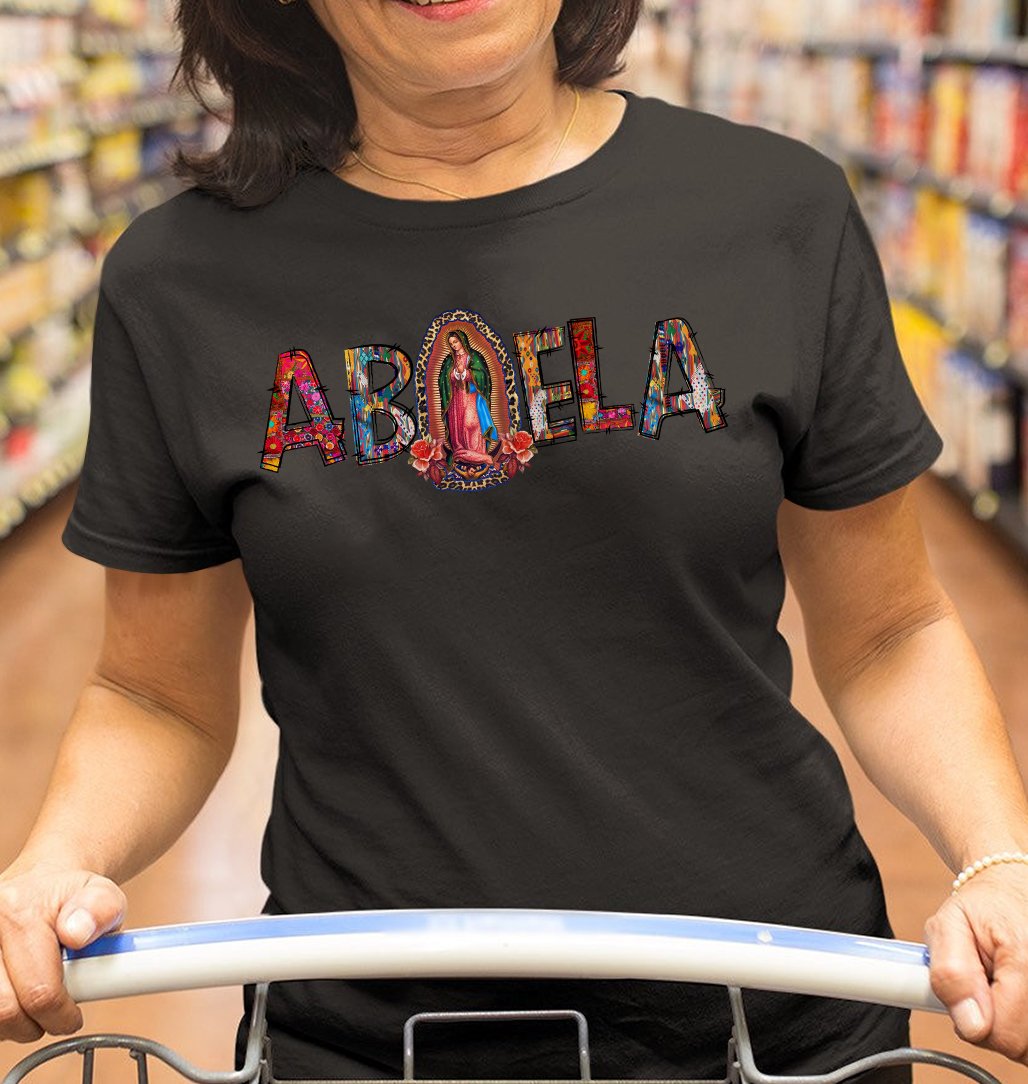 Abuela Guadalupe Premium T-Shirt, Gift For Mexican Mom, Mexican Mothers Day Gifts