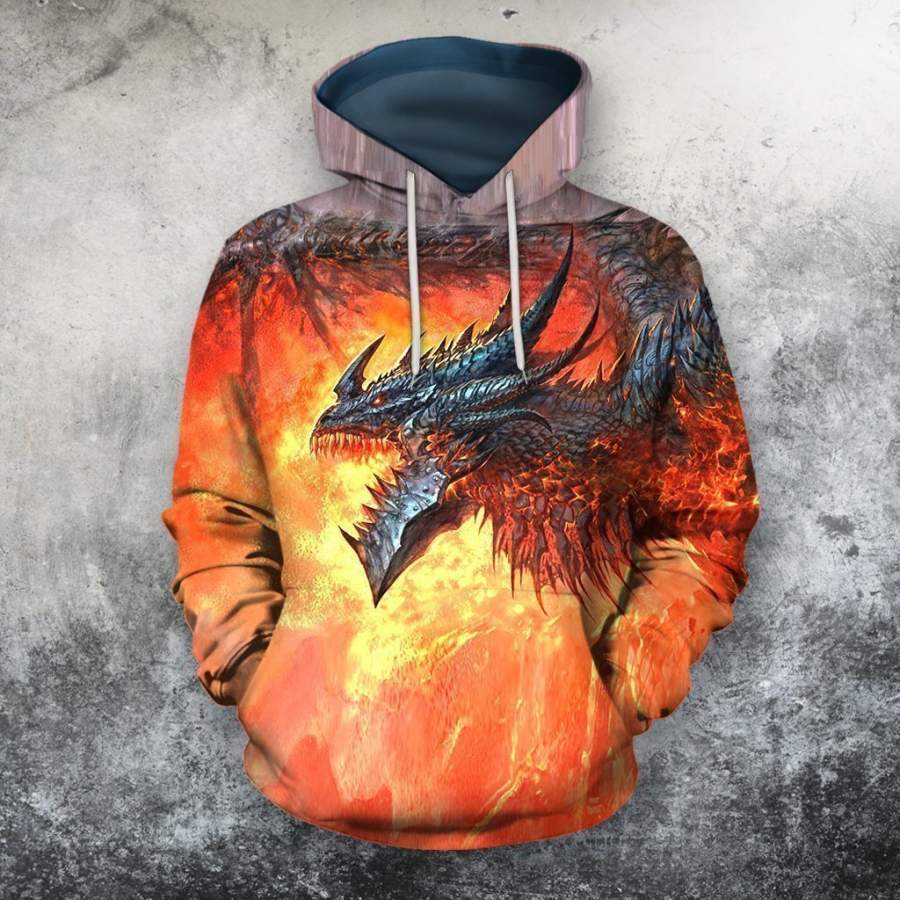 3D All Over Print Dragon Shirt