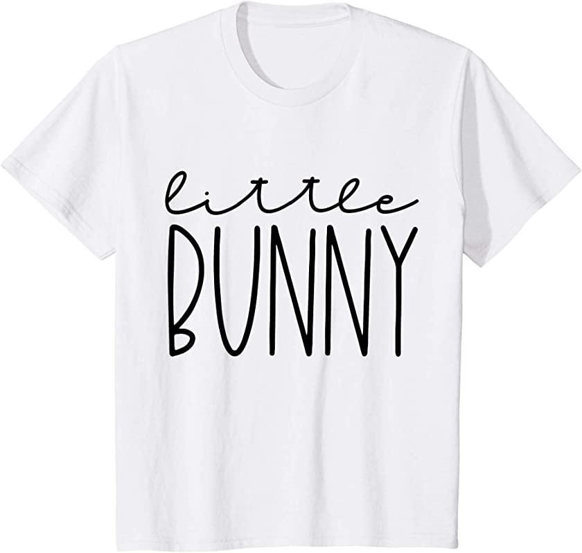 Kids Toddler Baby Little Girls Cute Funny Easter Little Bunny T-Shirt