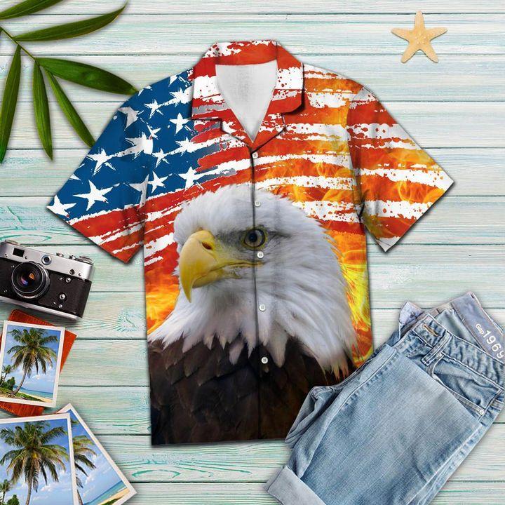 Eagle Usa Flag Hawaii Shirt For Men And Women Ha5667