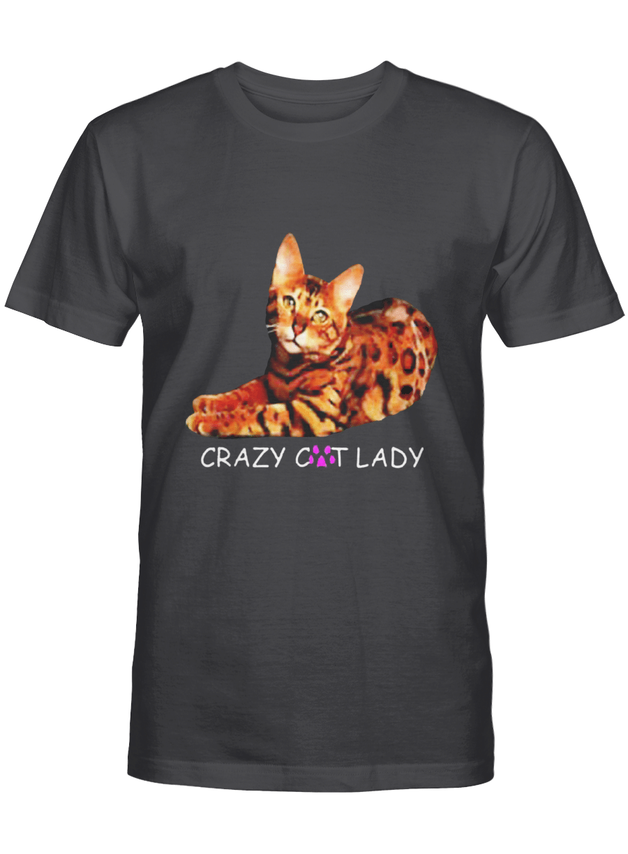 Colorful Crazy Bengal Cat Lady Funny Kitty Kitten – Bengal T Shirt