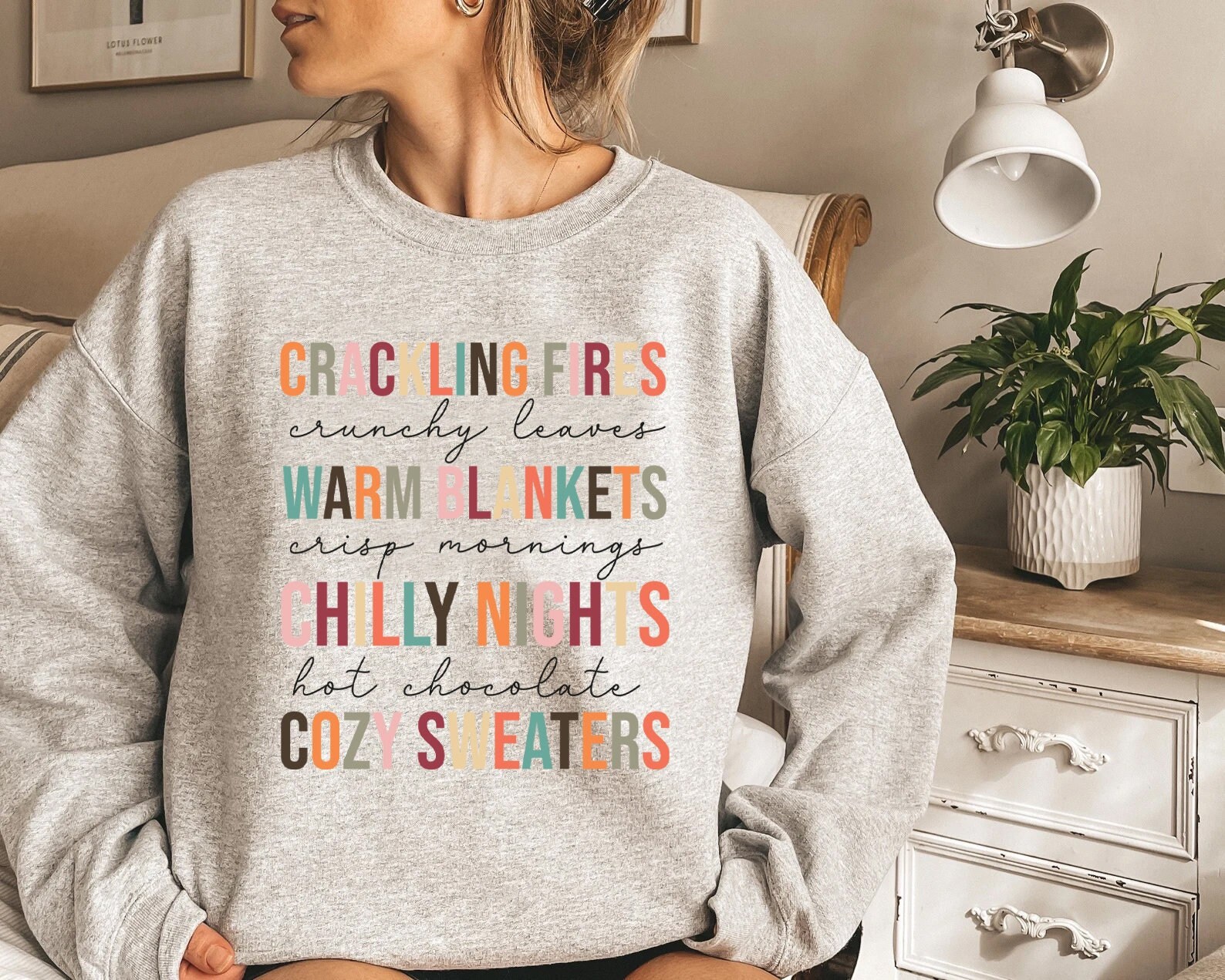 Crackling Fires, Crunchy Leaves, Cozy Sweaters Shirts, Fall Lover Sweatshirt, Fall Concept Shirt, Pumpkin Autumn Shirts, Fall T-Shirt