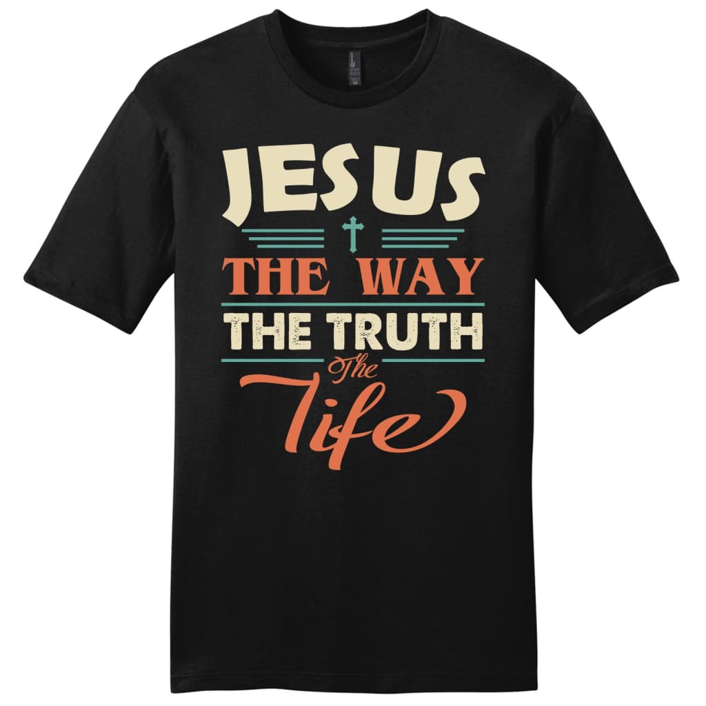 Jesus Shirts – Jesus The Way The Truth And The Life Men’S Christian T-Shirt