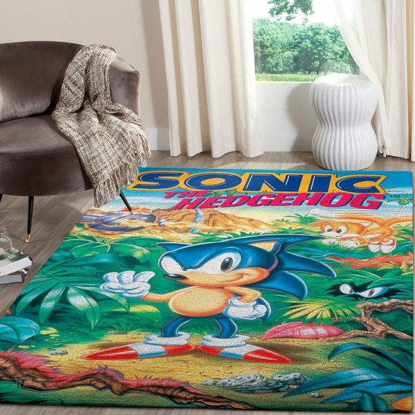 Sonic the Hedgehog Area Rug / Gaming Floor Decor 101119