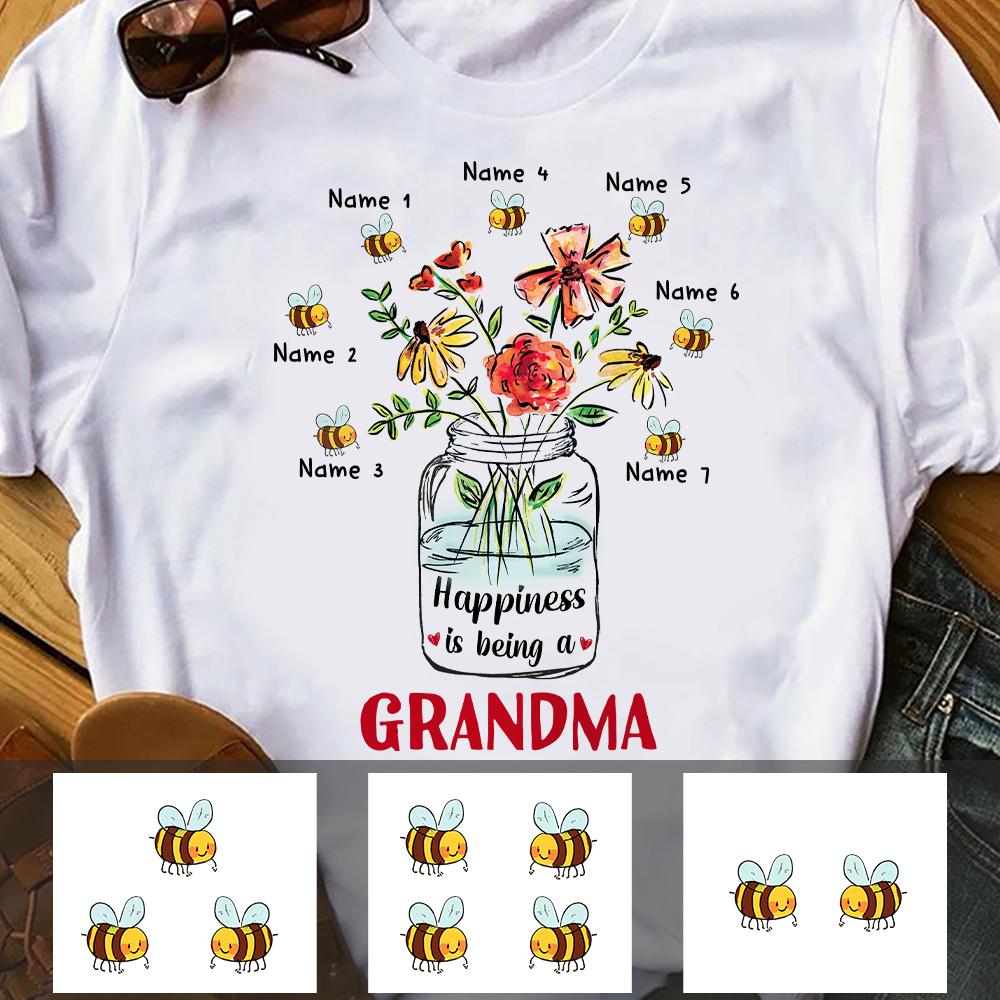 Personalized Grandma Mom T Shirt Mr122 26O47