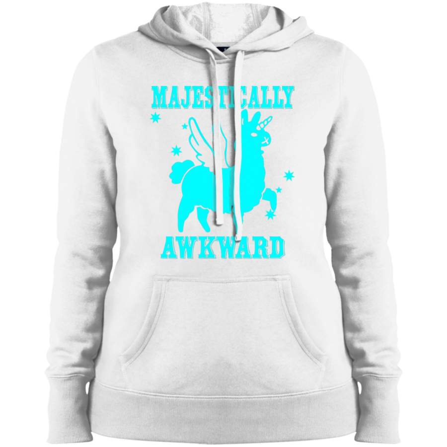 AGR Majestically Awkward Llamicorn Ladies’ Pullover Hooded Sweatshirt