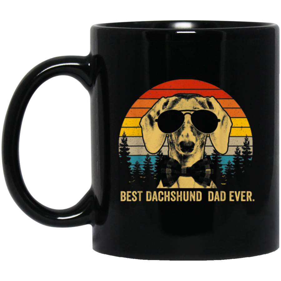 Best Dachshund Dad Ever Vintage Retro Mug