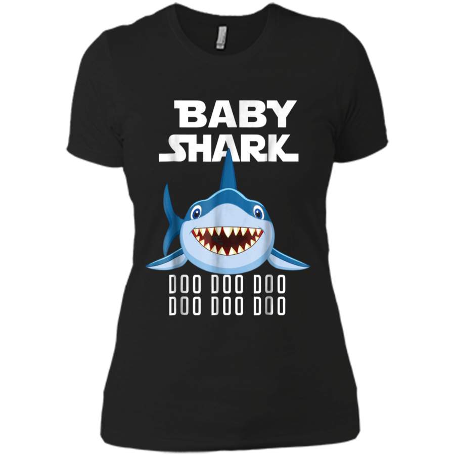 Baby Shark  Doo Doo Doo – Matching Family Gift Tee Next Level Ladies Boyfriend Tee