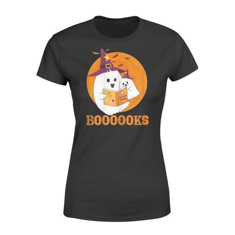 Booooks Halloween Tee Boo Read Books outfit – Premium Women’s T-shirt