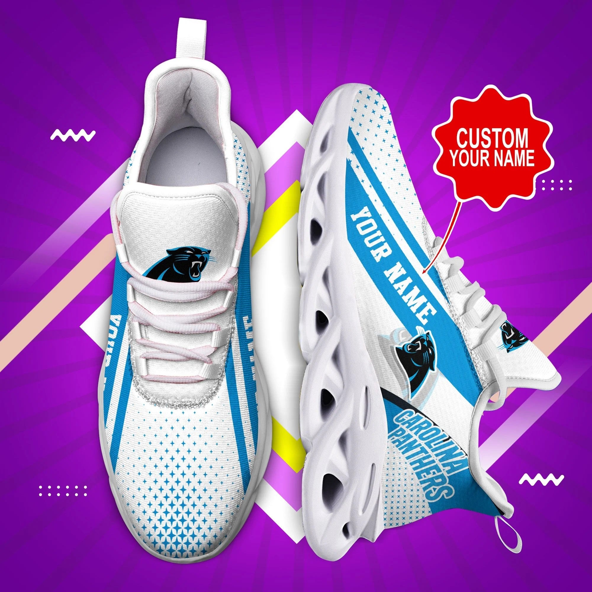 Carolina Panthers Cool Air Max Running Shoes